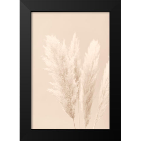 Pampas Grass Beige 02 Black Modern Wood Framed Art Print by 1x Studio III