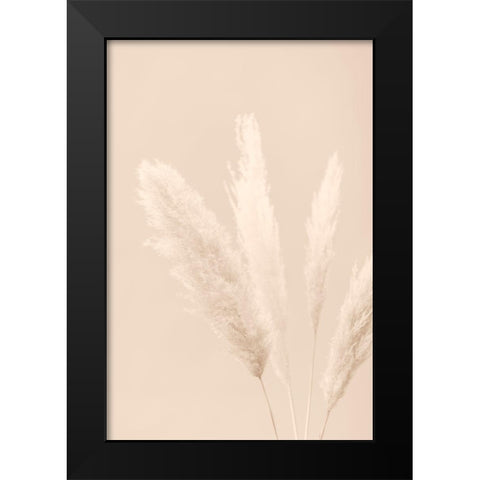Pampas Grass Beige 06 Black Modern Wood Framed Art Print by 1x Studio III