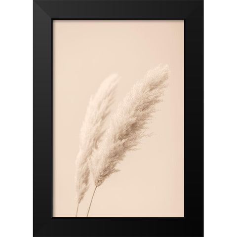Pampas Grass Begie 15 Black Modern Wood Framed Art Print by 1x Studio III