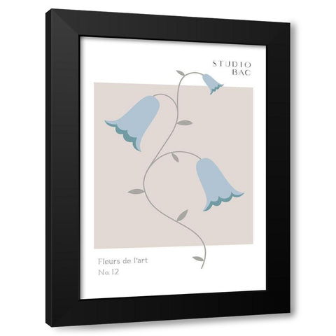 Bluebells Studio Bac Black Modern Wood Framed Art Print by 1x Studio II