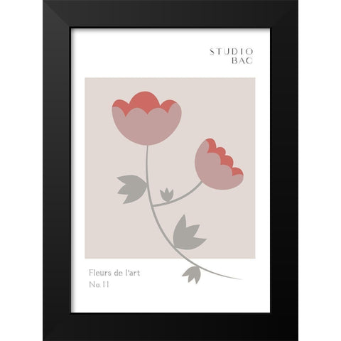 Roses Studio Bac Black Modern Wood Framed Art Print by 1x Studio II