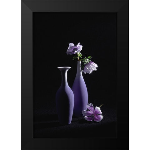 Pretty Violet Theme Black Modern Wood Framed Art Print by Jacobs, Lydia