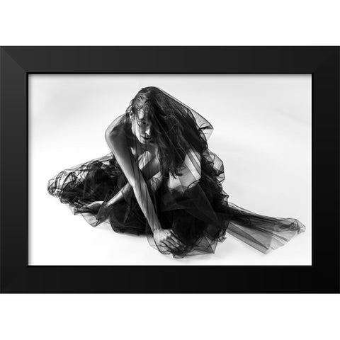 No Title Yet Black Modern Wood Framed Art Print by Golob, Gorazd