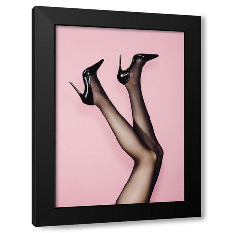 Kick Up Your Heels #02 Black Modern Wood Framed Art Print with Double Matting by 1x Studio III