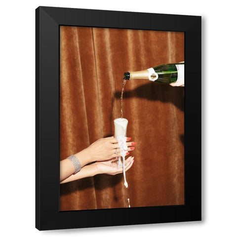 Celebration #02 Black Modern Wood Framed Art Print by 1x Studio III