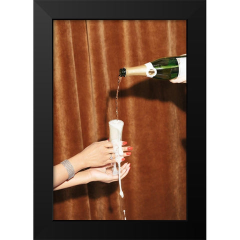 Celebration #02 Black Modern Wood Framed Art Print by 1x Studio III