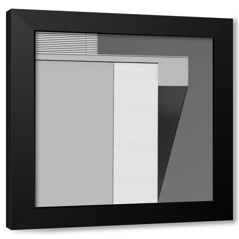 Geometry Black Modern Wood Framed Art Print with Double Matting by Morello, Gianluca