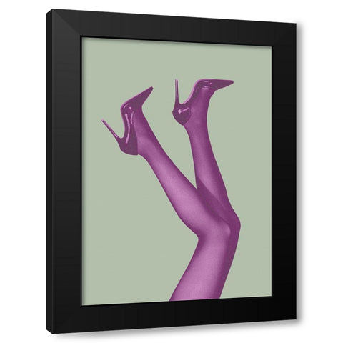Kick Up Your Heels #04 Black Modern Wood Framed Art Print with Double Matting by 1x Studio III