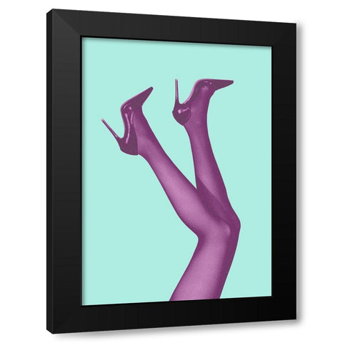 Kick Up Your Heels #06 Black Modern Wood Framed Art Print by 1x Studio III