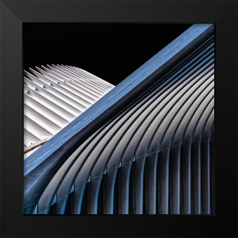 Escape From New York Ii Black Modern Wood Framed Art Print by Compagnucci, Patrick