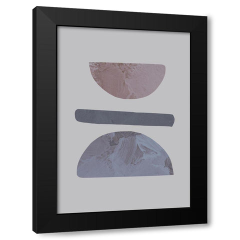 Balance No 01 Black Modern Wood Framed Art Print with Double Matting by 1x Studio