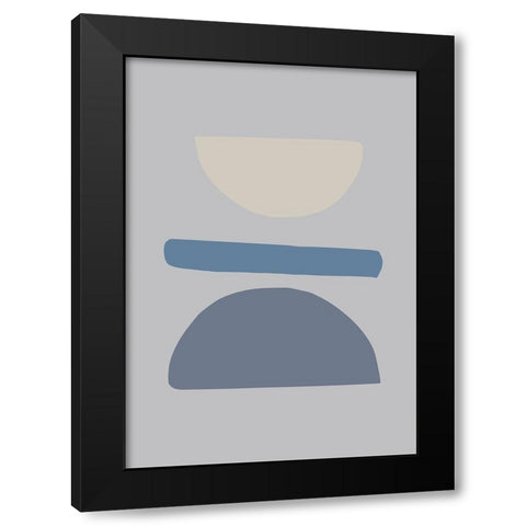 Balance No 02 Black Modern Wood Framed Art Print with Double Matting by 1x Studio