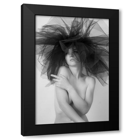 Mary Black Modern Wood Framed Art Print with Double Matting by Franke, Ruth