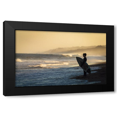 Waiting For The Moment Black Modern Wood Framed Art Print by Chen, William