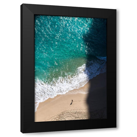 Shadow Chase Black Modern Wood Framed Art Print by Puji Anggriawan, Prianto