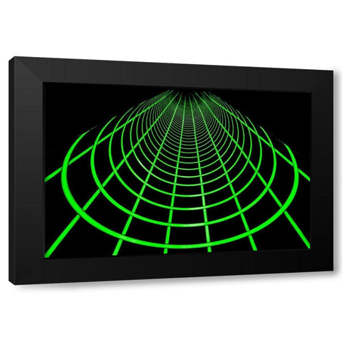 The Green Way Black Modern Wood Framed Art Print with Double Matting by Joosten, Lus