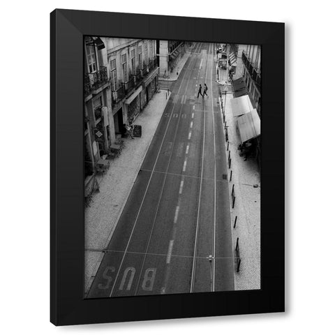 Untitled Black Modern Wood Framed Art Print with Double Matting by Coelho, Fernando