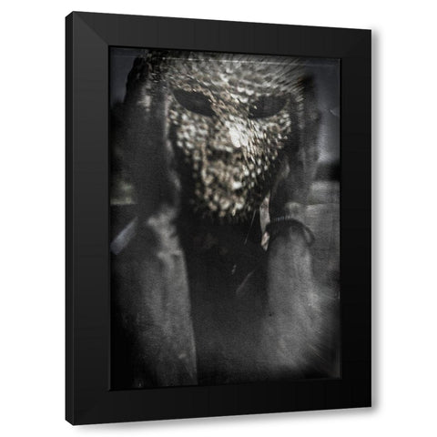 Untitled Black Modern Wood Framed Art Print by Bousca, Bogdan