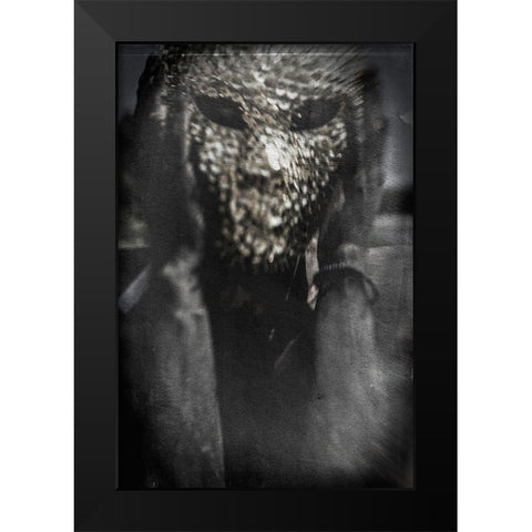 Untitled Black Modern Wood Framed Art Print by Bousca, Bogdan