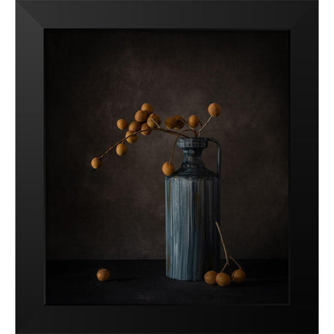 Dragon Eye Black Modern Wood Framed Art Print by G, May