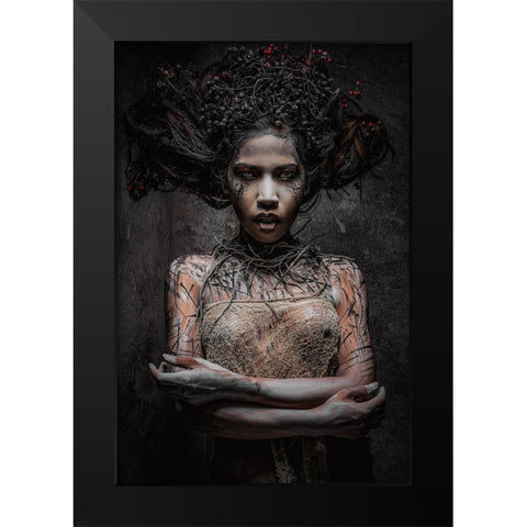 Natural Black Modern Wood Framed Art Print by Tesching, Klaus