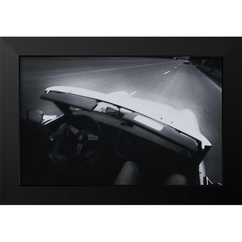 Chasing Rain Black Modern Wood Framed Art Print by Mccleave, Thomas