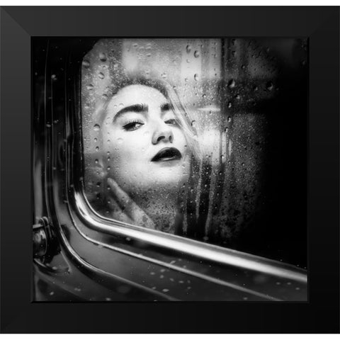 On Tour Black Modern Wood Framed Art Print by Punyet Miro, Carles