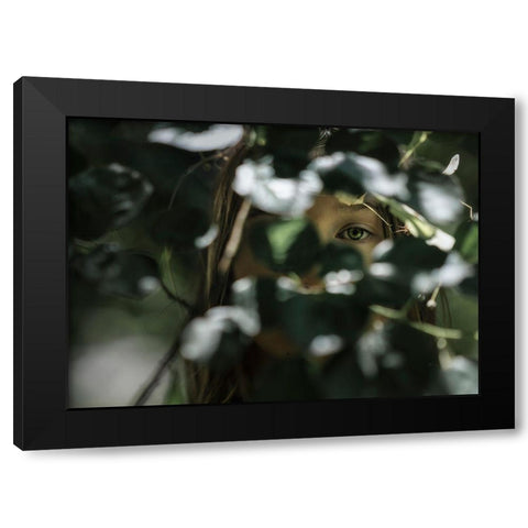 Ma Io Saraandsup2; La Stessa Black Modern Wood Framed Art Print with Double Matting by Anghileri, Marina