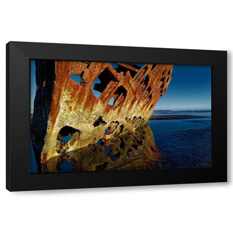 Death Still Waits Black Modern Wood Framed Art Print by Mccleave, Thomas