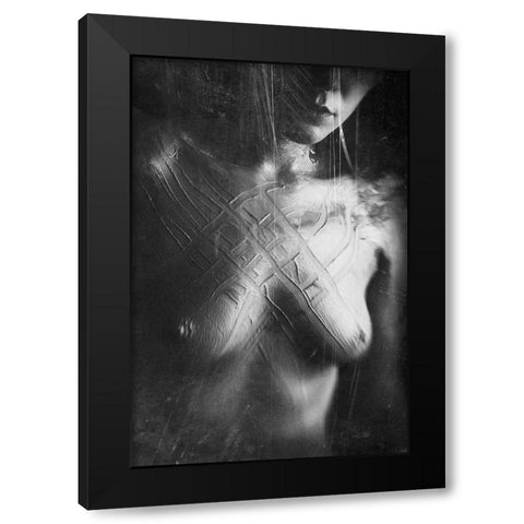 Untitled Black Modern Wood Framed Art Print with Double Matting by Bousca, Bogdan