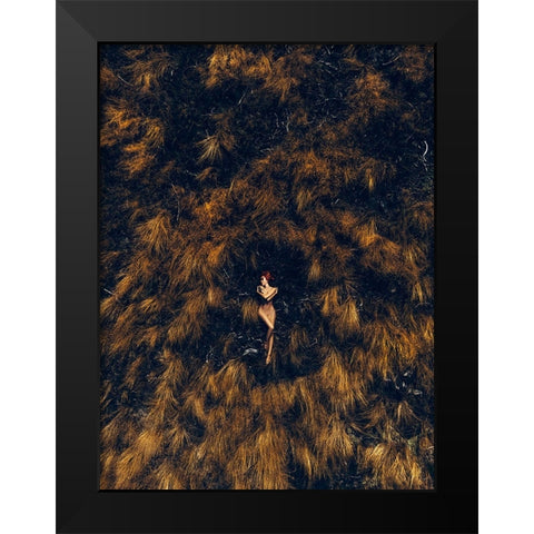 Supernova Black Modern Wood Framed Art Print by Bolgov (Axe), Ruslan