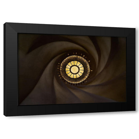 The Lamp Black Modern Wood Framed Art Print by Echteld, Michael