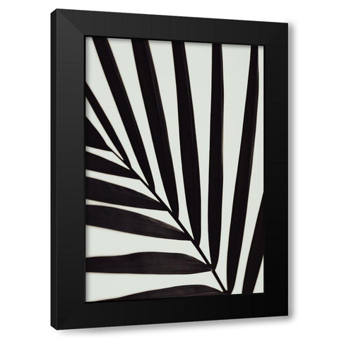 Graphic palm leaf_1 Black Modern Wood Framed Art Print by 1x Studio III