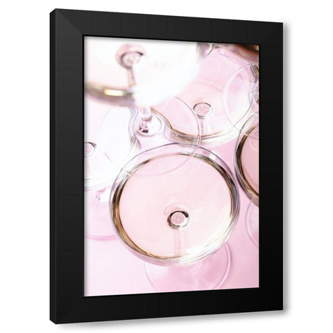 Champagne tower_2 Black Modern Wood Framed Art Print with Double Matting by 1x Studio III