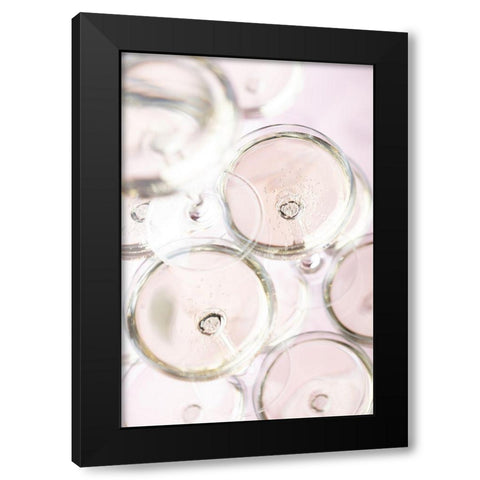 Champagne tower_3 Black Modern Wood Framed Art Print with Double Matting by 1x Studio III