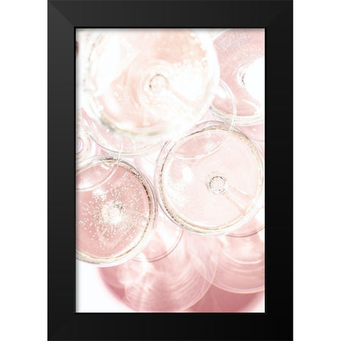 Champagne tower_4 Black Modern Wood Framed Art Print by 1x Studio III