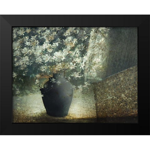 Floral Still Life Black Modern Wood Framed Art Print by Talen, Nel