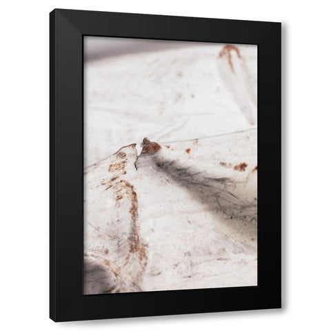 corrugated iron_white Black Modern Wood Framed Art Print with Double Matting by 1x Studio III