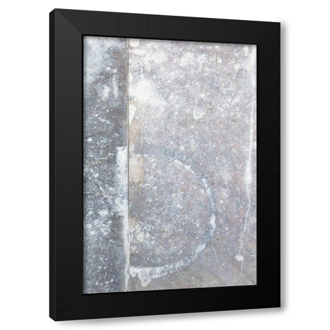 Sheet Metal Wall_3 Black Modern Wood Framed Art Print with Double Matting by 1x Studio III