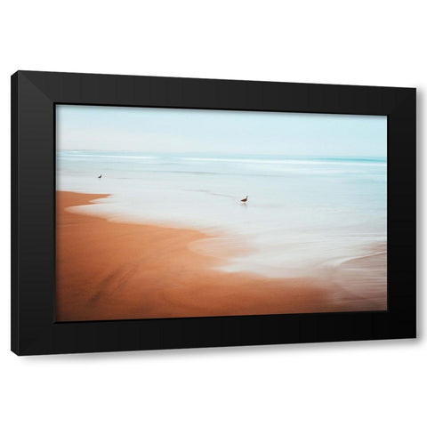 The Beach Black Modern Wood Framed Art Print with Double Matting by Lichtbildidealisten