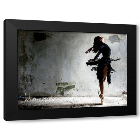 Freedom Black Modern Wood Framed Art Print with Double Matting by Olla, Mila