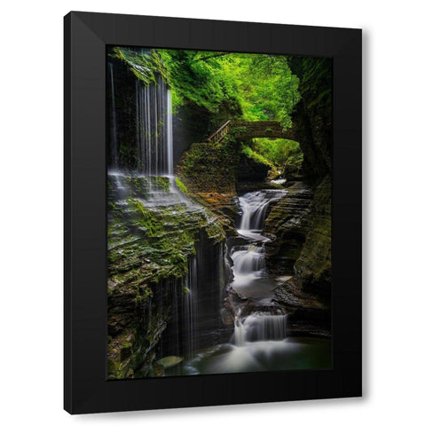 The Elven Kingdom Black Modern Wood Framed Art Print with Double Matting by Ghosh, Tanumoy
