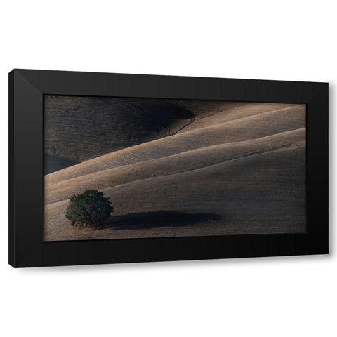 Soon My Shadow Will Dissolve Black Modern Wood Framed Art Print by Moretti, Claudio