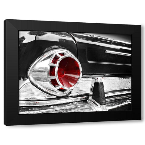 Us Classic Car 1963 New Yorker Rear Abstract Black Modern Wood Framed Art Print with Double Matting by Gube, Beate