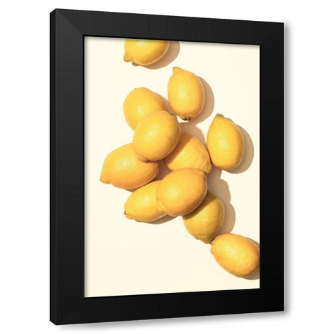 Lemons_1 Black Modern Wood Framed Art Print by 1x Studio III