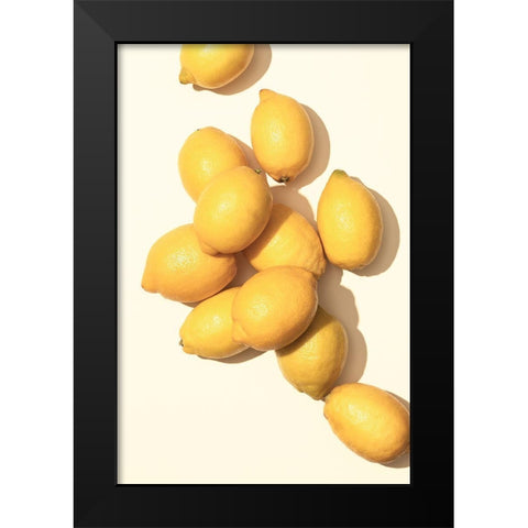Lemons_1 Black Modern Wood Framed Art Print by 1x Studio III
