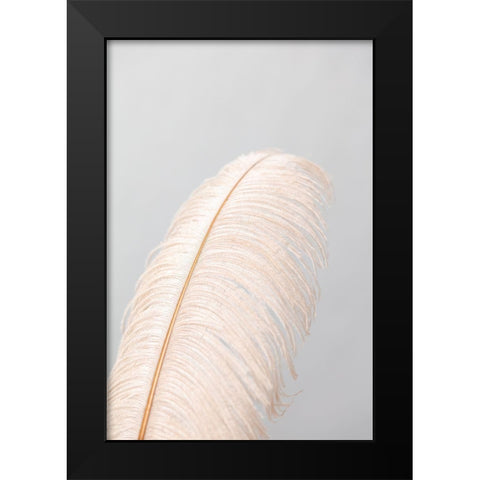 Feather_1 Black Modern Wood Framed Art Print by 1x Studio III