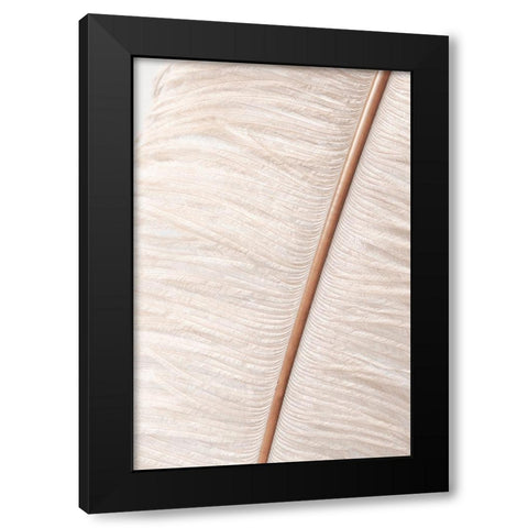 Feather_2 Black Modern Wood Framed Art Print by 1x Studio III