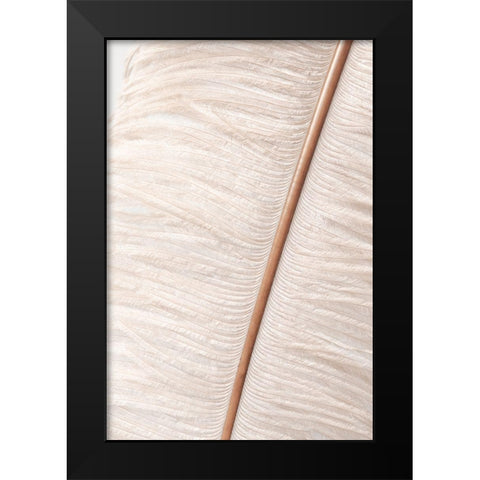 Feather_2 Black Modern Wood Framed Art Print by 1x Studio III