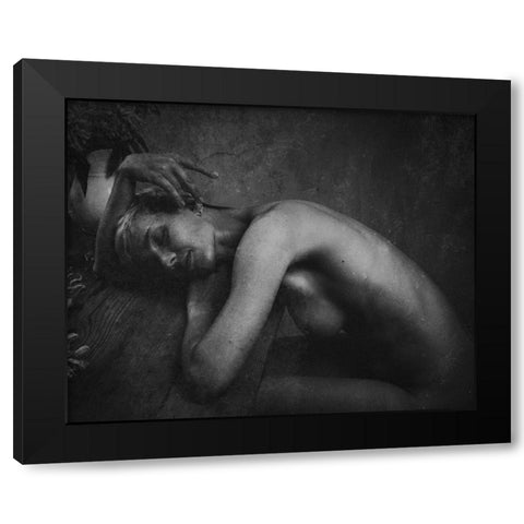 The Sleeping.... Black Modern Wood Framed Art Print with Double Matting by Kurz, Christian